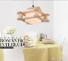 Moderno OAK lampada a sospensione a led in legno lampadari in vetro apparecchio di illuminazione 1/3 teste illuminazione domestica per la decorazione del soggiorno