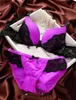 Wholesale-HOT Womens Sexy Underwear Satin Print Lace Embroidery Bra Sets Panties B Cup