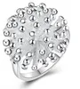 The Fireworks Ring For Women Silver Color Fashion Korean Style Ball Jewelry Girl Gift Party Mix Sizes