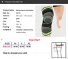 Proctector de perna de esportes de compressão de suporte de cinta de joelho com tiras para tênis de basquete caminhadas Ciclismo correndo