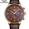 Klockor Män Luxury Top Märke Guanqin Ny mode Mäns Big Dial Designer Quartz Watch Male Armbandsur Relogio Masculino Relojes