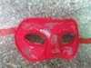 Masque vénitien mystérieux en dentelle de brocart pour femmes Jolies boules costumées, bal de fin d'année, accessoire de masque pour les yeux de mascarade de Mardi Gras (noir rouge blanc