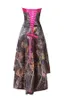 Short Cocktail Dresses High Low Strapless Camo Lace-up Real Simple Desigher Sleeveless Stylish Knee Length Cheaper Price Camo Satin