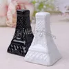 50Sets romantyczny ceramiczny wieżę eiffel solna pieprz shakers