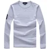 Мужские футболки поло с круглыми шеями длинные рукава футболка вышивка 3 слова из мужской одежды 100% контентовые топы тройки
