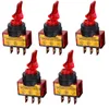 5 STKS 12V 20A Verlichte Flick Toggle SPST-schakelaar Auto van Dash Boat Amber Lig