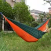 Wholesale Portable Nylon Parachute Double Hammock Garden Outdoor Camping Travel Survival Hammock Sleeping Bed