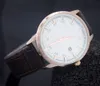 Populära toppmärke Watches Men Leather Strap Date Calender Quartz Wrist Watch AR363229890545