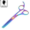 5.5 Pouce 2017 Vente Chaude Cheveux Amincissement Ciseaux Coloré Sharp Cheveux Ciseaux Barbiers Ciseaux JP440C Soins Des Cheveux Styling Outils, LZS0016