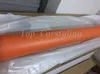 Orange satin vinyl för bil wrap -film med luftbubbla gratis matt vinyl för fordon inpackning kropp täcker folie vinyle 1.52x30m/roll (5ftx98ft)