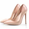 Marque Femme Talons Hauts Escarpins Rouge 12 CM Femmes Chaussures Talons Hauts Chaussures De Mariage Escarpins Noir Nude Chaussures Livraison Gratuite