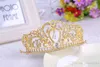 Bling Beaded Crystals Wedding Crowns 2022 Headpieces Bridal Diamond Jewelry Rhinestone Headband Hair Crown Accessories Party Tiara176L