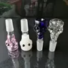 L Skull Bone Bubble Head Partihandel Bongs Oil Burner Pipes Water Pipes Glass Pipe Oil Rigs R￶kning