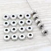 Mic 300pcs Antik Silver Zinc Alloy Smooth Cut Flat Spacer Pärlor 8mm DIY Smycken D28