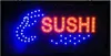 2016 venda quente 10X19 polegadas interior piscar brilhante Ultra Painel de LED Sushi levou atacado sinal aberto
