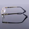 Nieuwe stijl mannen pure titanium bril frames half frame spektakel frames m8001 hoogwaardige optische frame brilglazen264b9920394