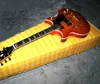 Gratis verzending Custom Shop Jazz Hollow Body Elektrische Gitaar Lemon Burst Groothandel