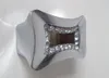 Moda Deluxe Cam Pırlanta Kulpları Gümüş Krom Mutfak Dolabı Dolap Dresser Çekmece Tutma Kristal Düğmeler 128mm 96mm 32mm