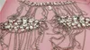 Projektant Wedding Bridal Biżuteria Zestaw Srebrny Kryształ Rhinestone Ramię Łańcuch Naszyjnik Wrap Kolczyki Zestaw Kobiety Prom Dress Akcesoria