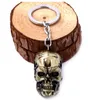 Cool 3D Skull Shape Metal Keychain Keyring Alloy Key holder Rings