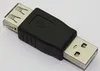 Partihandel 100PCS / Lot Standard USB 2.0 En Kvinna till 2,0 Man Adapter Converter F m för Tablet Converter