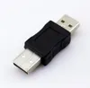 Venta al por mayor 100 unids/lote USB 2,0 tipo A macho A macho adaptador conector convertidor acoplador