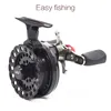 Pesca Fishing Reels 4 + 1BB 2.6: 1 65mm DWS60 Linkerhand en rechterwisseling Fly Fishing Wheels Reel met hoge voet