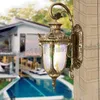 Europäischer Stil Retro-Ohr-Villa-Balkon-Korridor-Außenwandleuchte Voll-LED-wasserdichte Wand klassischer Aluminiumdruckguss LLFA