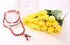 50PCS Latex Tulips Artificial PU Flower bouquet Real touch flowers For Home decoration Wedding Decorative Flowers 11 Colors Option