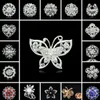 Women Fashion Vintage Rhinestone Brooches Crystal Large Snowflake Winter snow Theme Christmas Brooches Pins