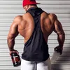 2016 Erkekler Stringer Vücut Tank Top Fitness yelek Kas Plaj Stringer Hoodie IFBB NPC Atlet Tankları Spor Giysi Y-Geri Tank ...