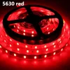 300LEDS 5050 3528 5630 شرائط ضوء دافئ نقي أبيض أحمر أخضر RGB مرنة 5 متر لفة 12 فولت في الهواء الطلق داخلي الصمام الشريط