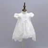3 Adet / takım Perakende Kız Elbise Çocuk Elbise Parti Yaz Prenses Bebek Kız Gelinlik Şapka Doğum Günü 3-24 M Için