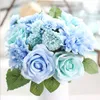 Artificial flowers bouquet wedding decorations flowers Bright colors the bride holds flowers can be repeated used