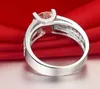 2CT Genuine SONA Diamante sintetico Anello di fidanzamento per gli amanti 925 Sterling Silver 18K Drop Shipping all'ingrosso DY-JZ0058