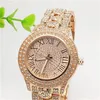 Rose Gold Luxus Casual Men Watch Dress Quartz Uhren mit Kalender Frauen Armband Stil Edelstahlband Whole6878621