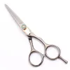 C1020 5.5 "16cm Anpassad logo Laser Svart Professionell Human Hair Scissors Barbers Saxar Skärning Tunning Sax Salong Style Tools