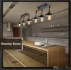Anqitue led ceiling light vintage pendant lights loft industrial home lighting American countryside restaurant 3 heads chandelier