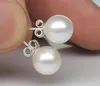 925 Sterling Silver Pearl Stud örhängen för kvinnliga smycken aretes brincos romantisk charm 6/8/10/12 mm boll lyxdesigner kärlek öronringar örhängen örhängen