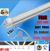 Integrated T8 Led Tube Light Double row Sides 4ft 5ft 6ft 8ft Cooler Lighting Led Lights Tubes AC 85-265V With All accessories