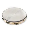 Whole10quot Musical Tambourine Tamborine Drum Round Percussion Gift for KTV Party drumhead8046675