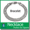 Cadeau de Noël en argent 925 925 argent ensemble hommes Bracelets 925 chaîne en argent collier 10 MM hommes collier bracelet SET, ensemble de bijoux bijoux pour hommes