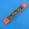 1 Piece 230*38*16 mm Plastic Leveler Torpedo Level Ruler Water Level Meter Black Red Color