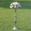 Ny ankomst 3 färg 73cm Höjd Metal Candle Holder Candle Stand Wedding Centerpiece Event Road Lead Flower Rack 10 st / parti