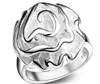Livre melhor preço 925 Sterling Silver moda jóias Rose encantos anel 10 pçs / lote venda quente Tamanho US6 / 7/8/9/10