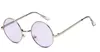 Ozean Süßigkeiten Farbe Linsen Pink Blue Gothic Steampunk Unisex Sonnenbrille Männer Frauen Brille runde Marke Designer Sonnenbrillen Spiegel