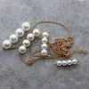 Nouveau mode femmes fille luxe attrayant chaîne perle tour de cou collier bavoir collier # R671