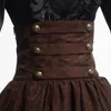 فيكتوري الحرب الأهلية Steampunk Walk Skirt Women Vintage High Weist Gothic Gothic Lolita Virts Blue/Green/Brown/Purple