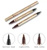 DHL gratuit nouveau yanqina maquillage longue durée eye-liner imperméable crayon à sourcils précision double extrémité liquide eye-liner