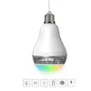 E27 Inteligente Lâmpada de Áudio Sem Fio Bluetooth Alto-falantes com Luz LED RGB Luz Música Lâmpada falantes Mudança de Cor via Wi-Fi Controle App